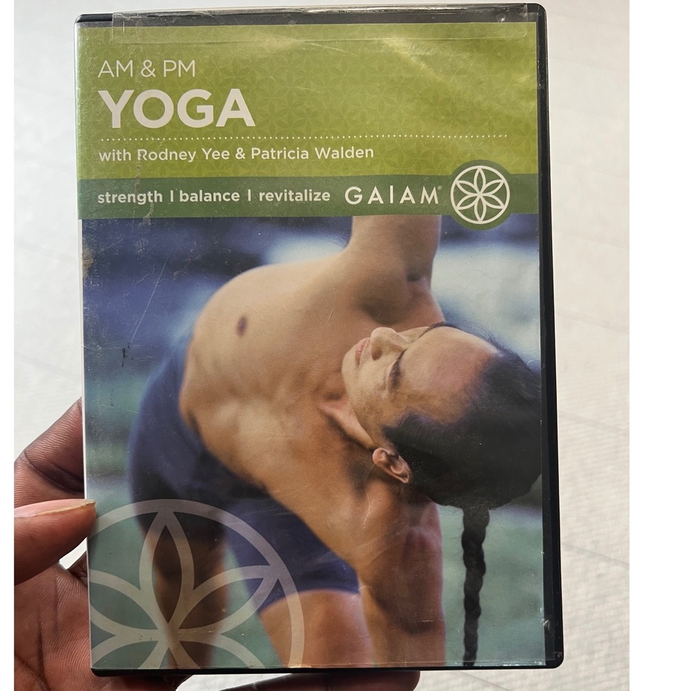 Gaiam AM & PM Yoga DVD Rodney Yee Patricia Walden Deluxe Edition Yoga Fitness
